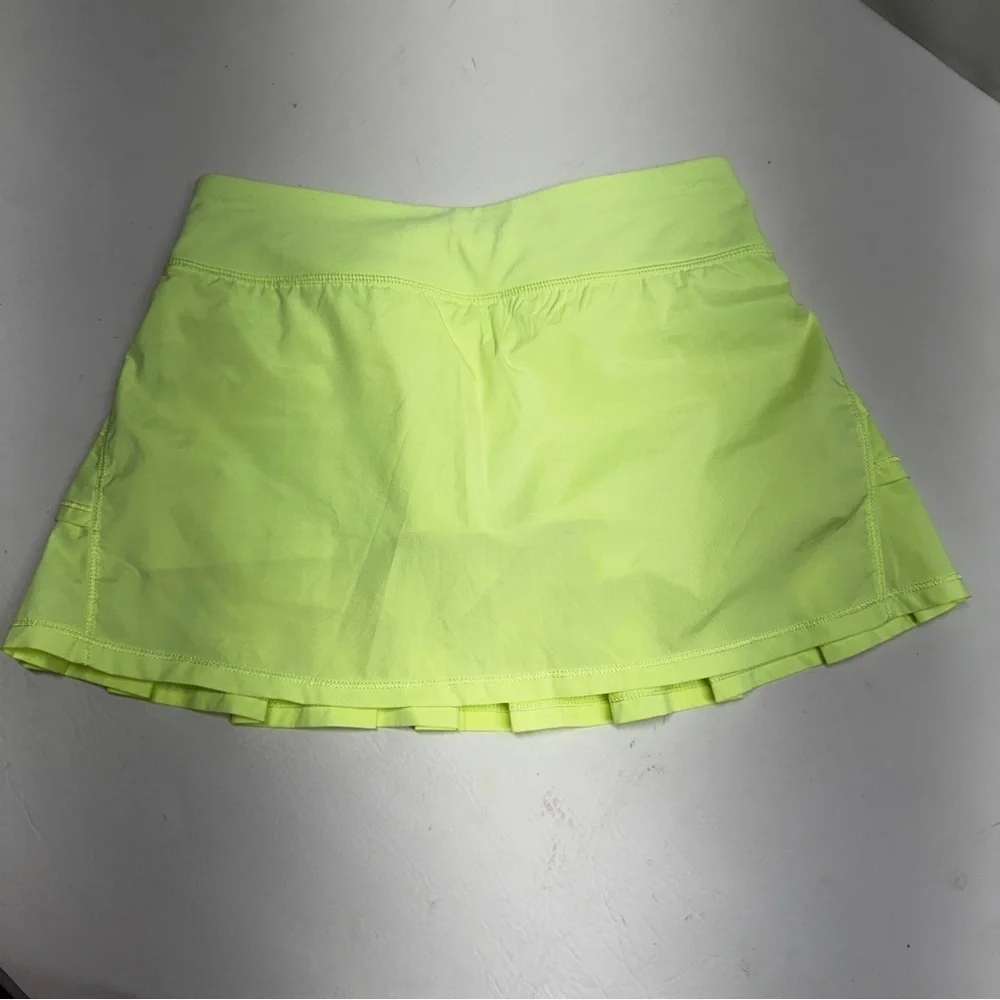 Ivivva girls skort size 12 Neon Yellow Layered Skirt
